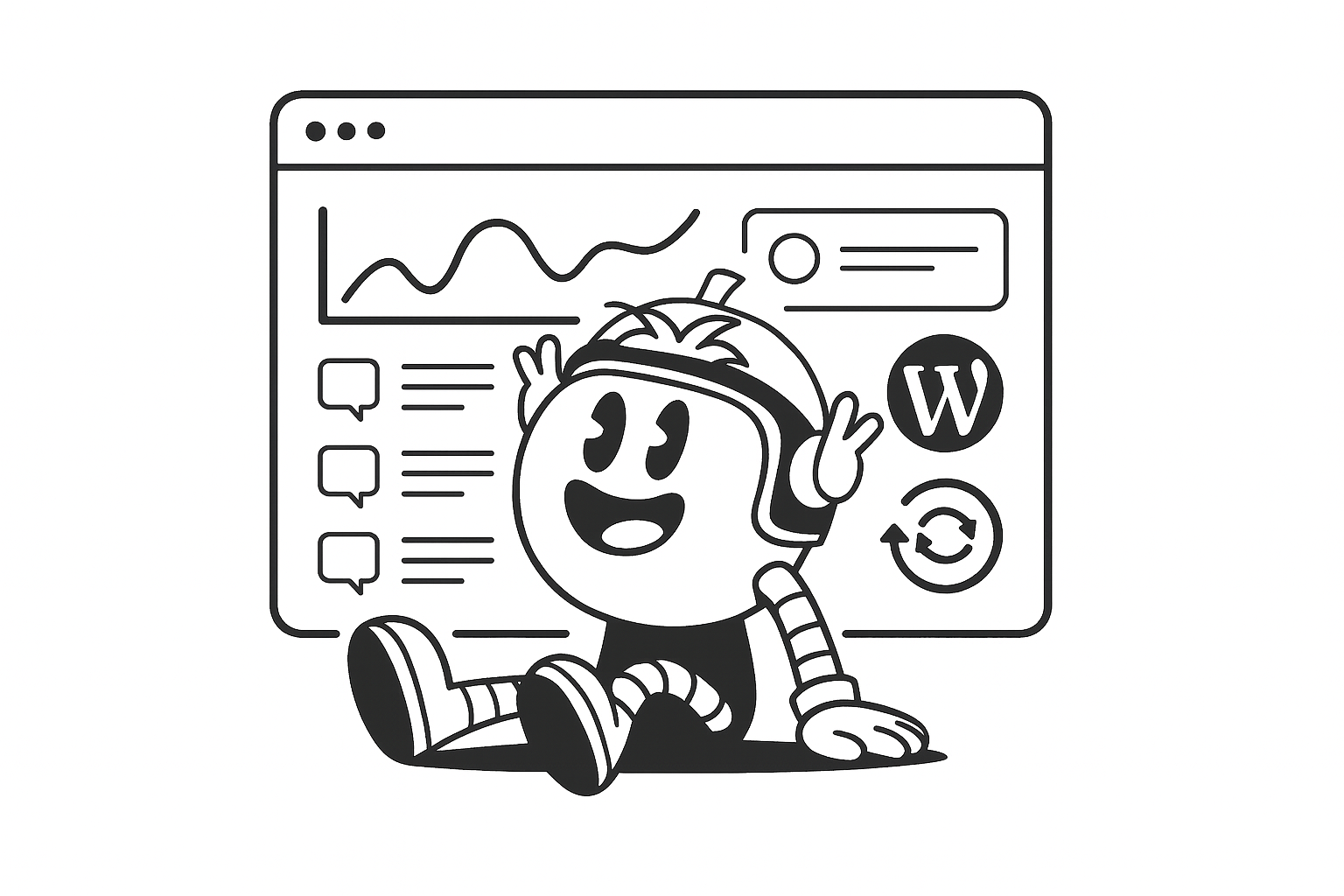 Illustration de l'article « Automatiser WordPress : gagnez du temps et optimisez la gestion de votre site »